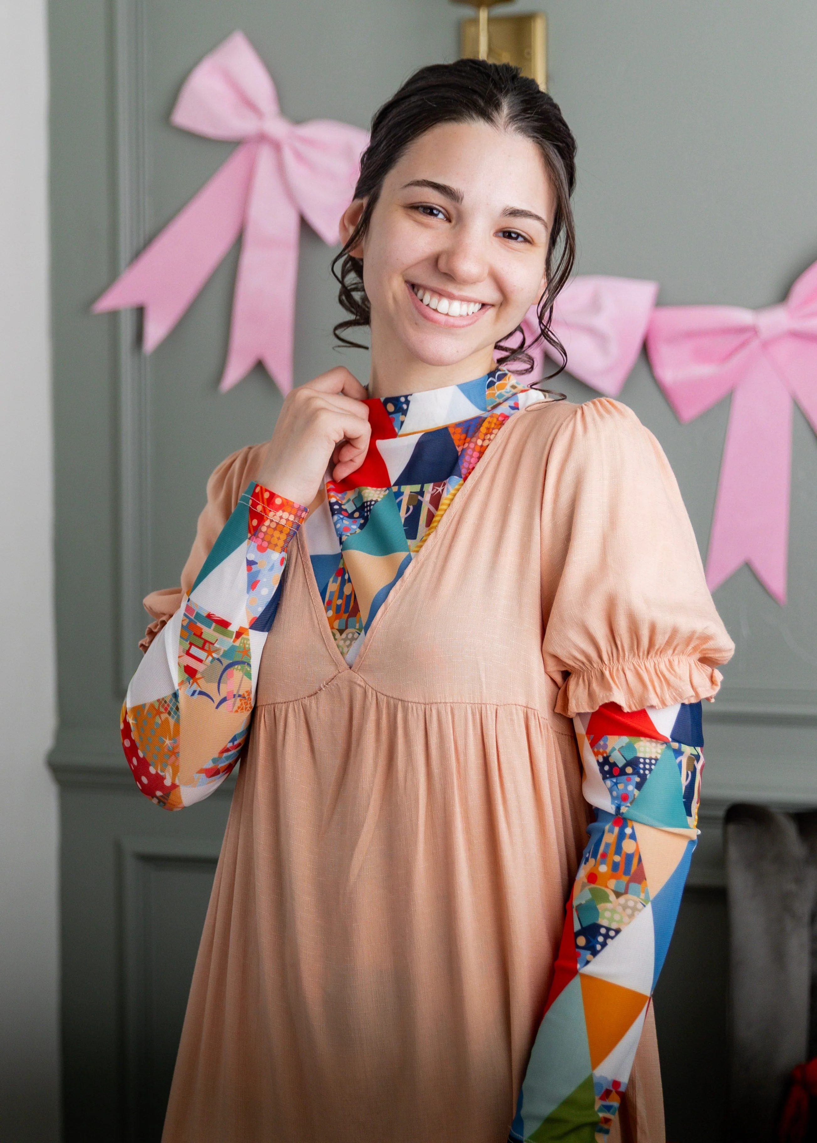 Mesh Tee in Triangle Taffy - Votecaris