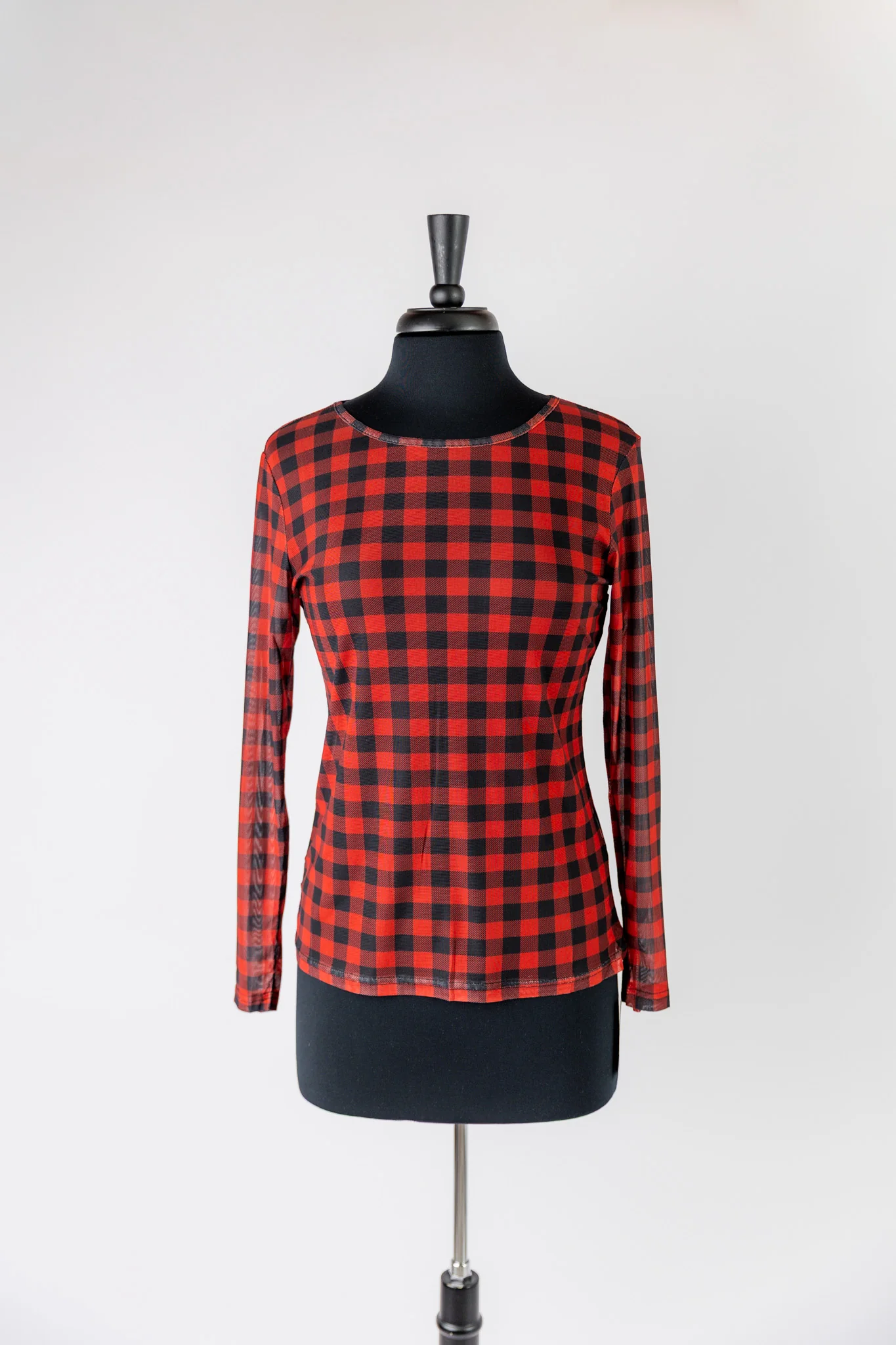 Mesh Tee in Grunge Grid - Final Sale - Votecaris