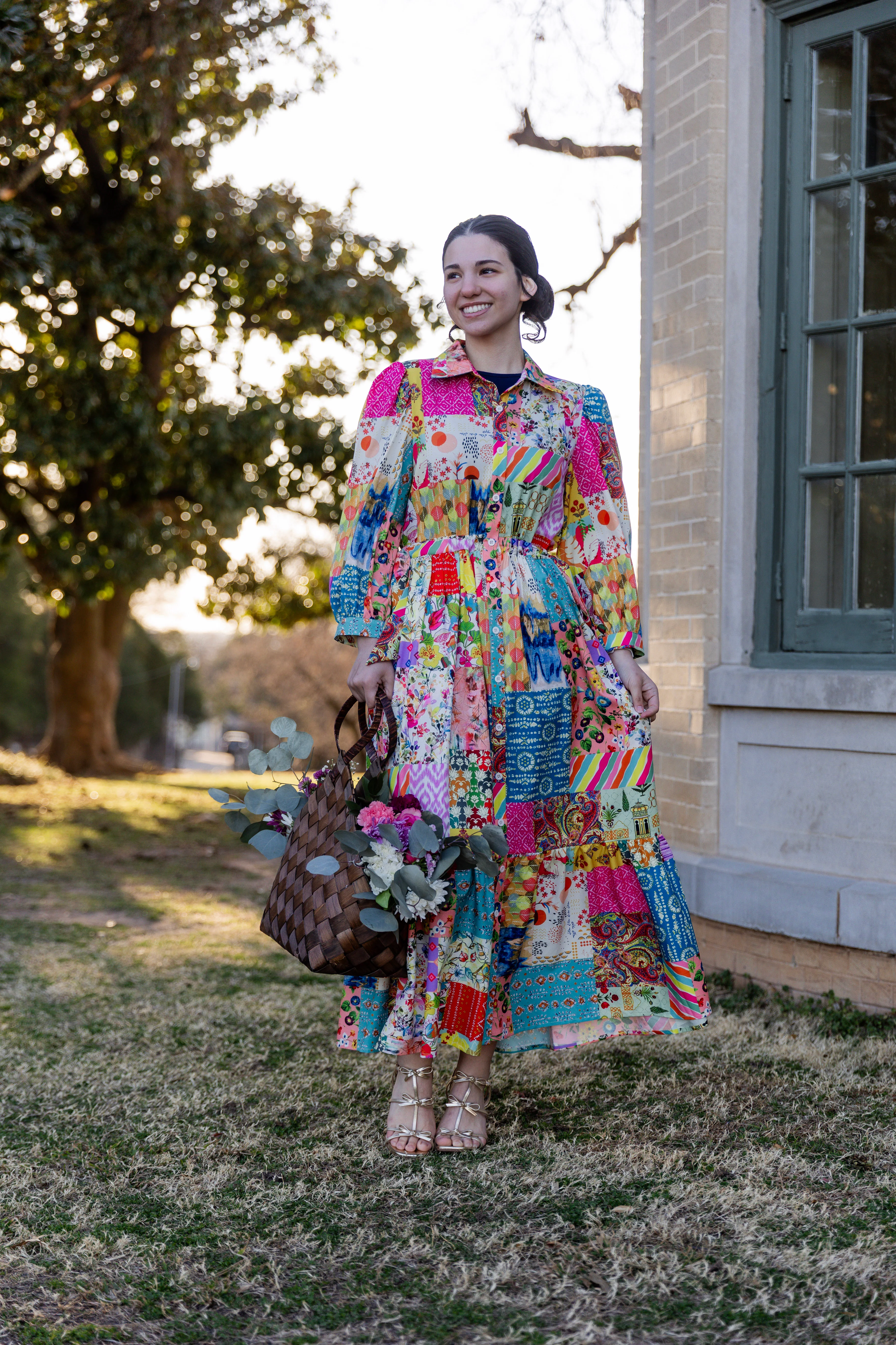 Leila Dress in Keepsake Quilt - Votecaris