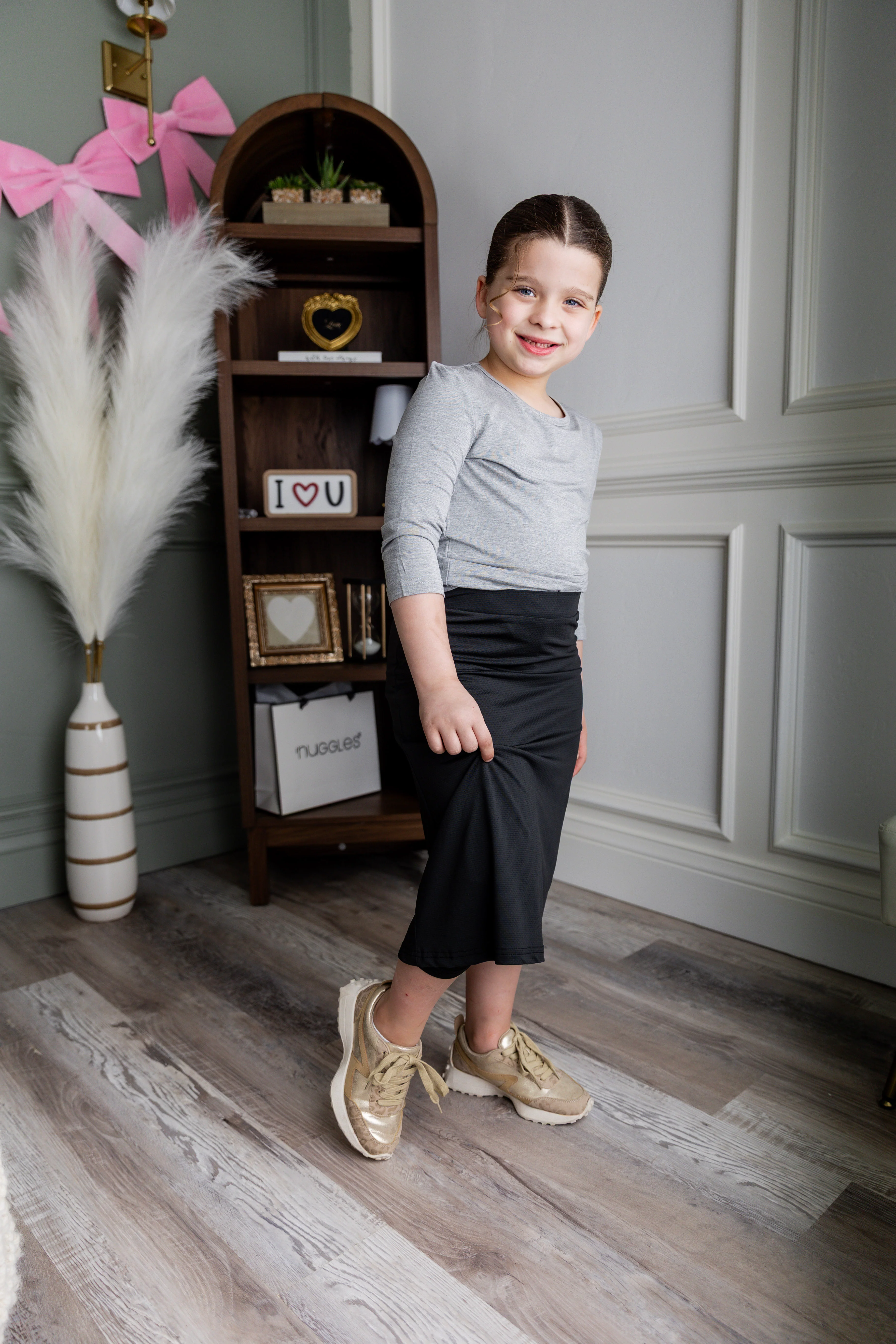 Girls' All-Sport Skirt in Black - Votecaris