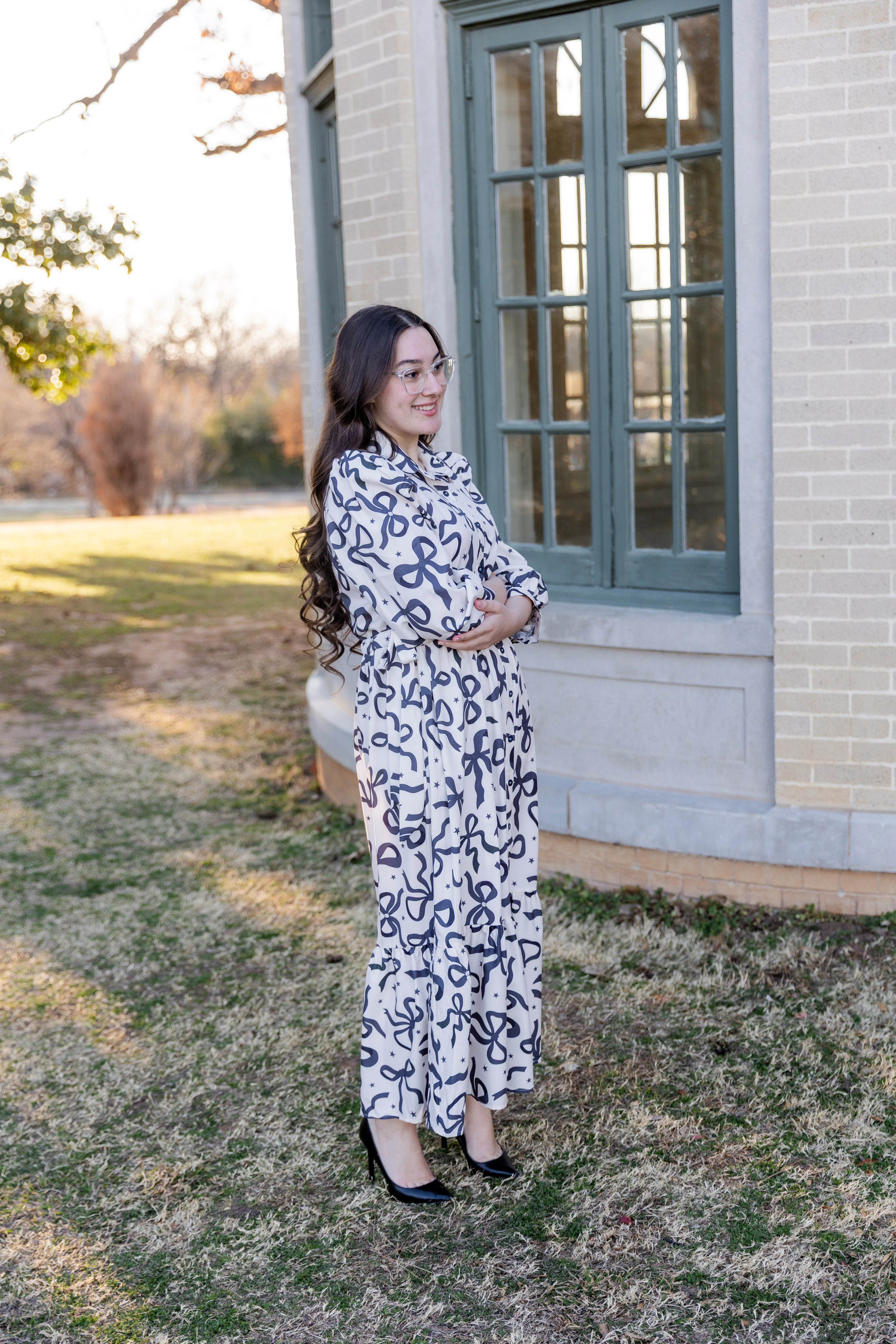 Leila Dress in Bow & Tell - Votecaris