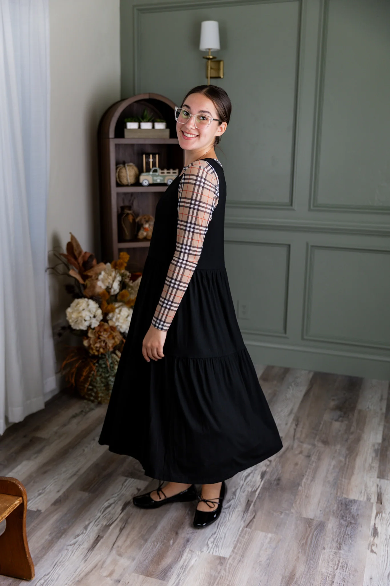 Mesh Tee in Tartan Plaid - Final Sale - Votecaris