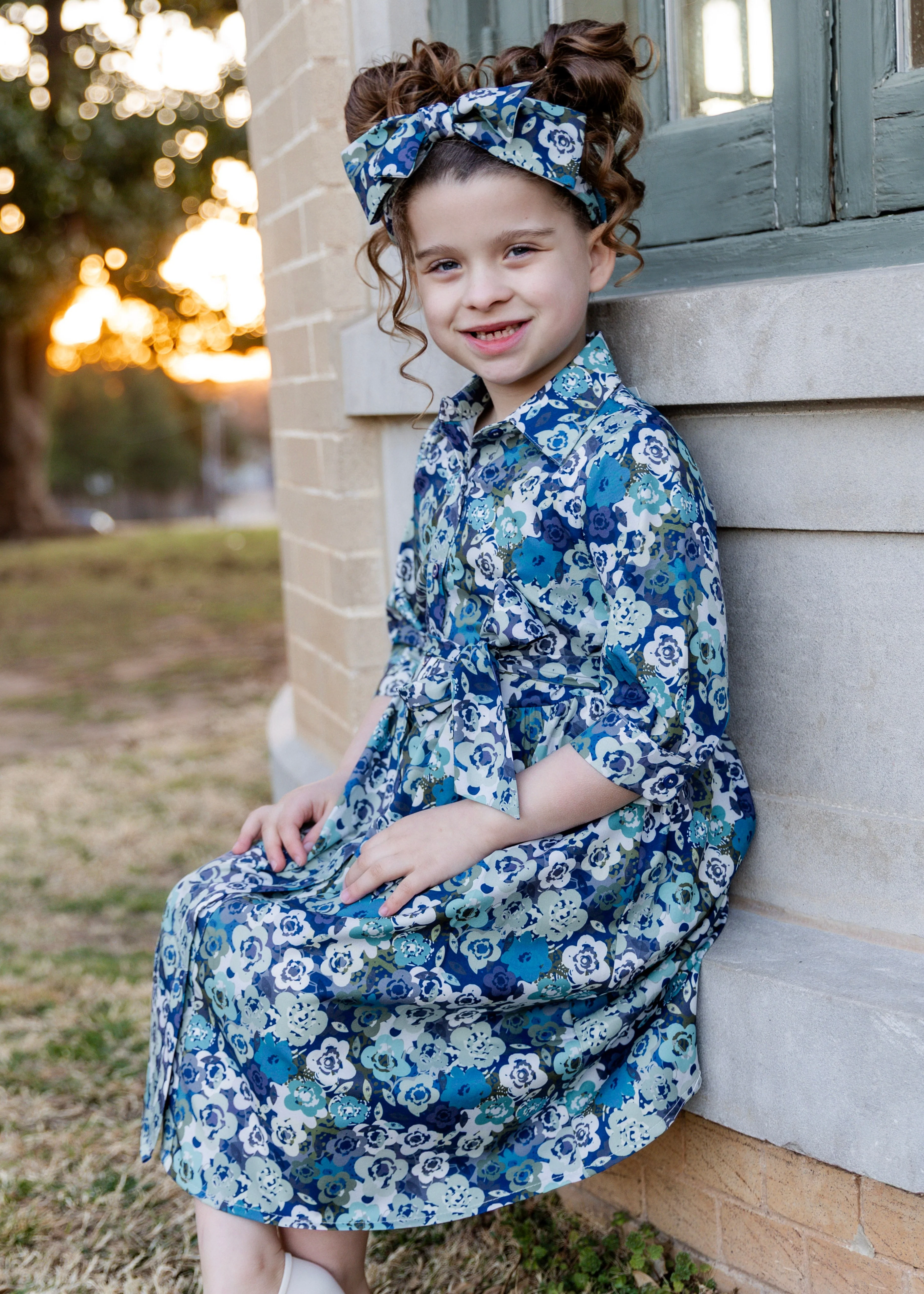 Girls' Rachel Dress in Storm Brush - Votecaris