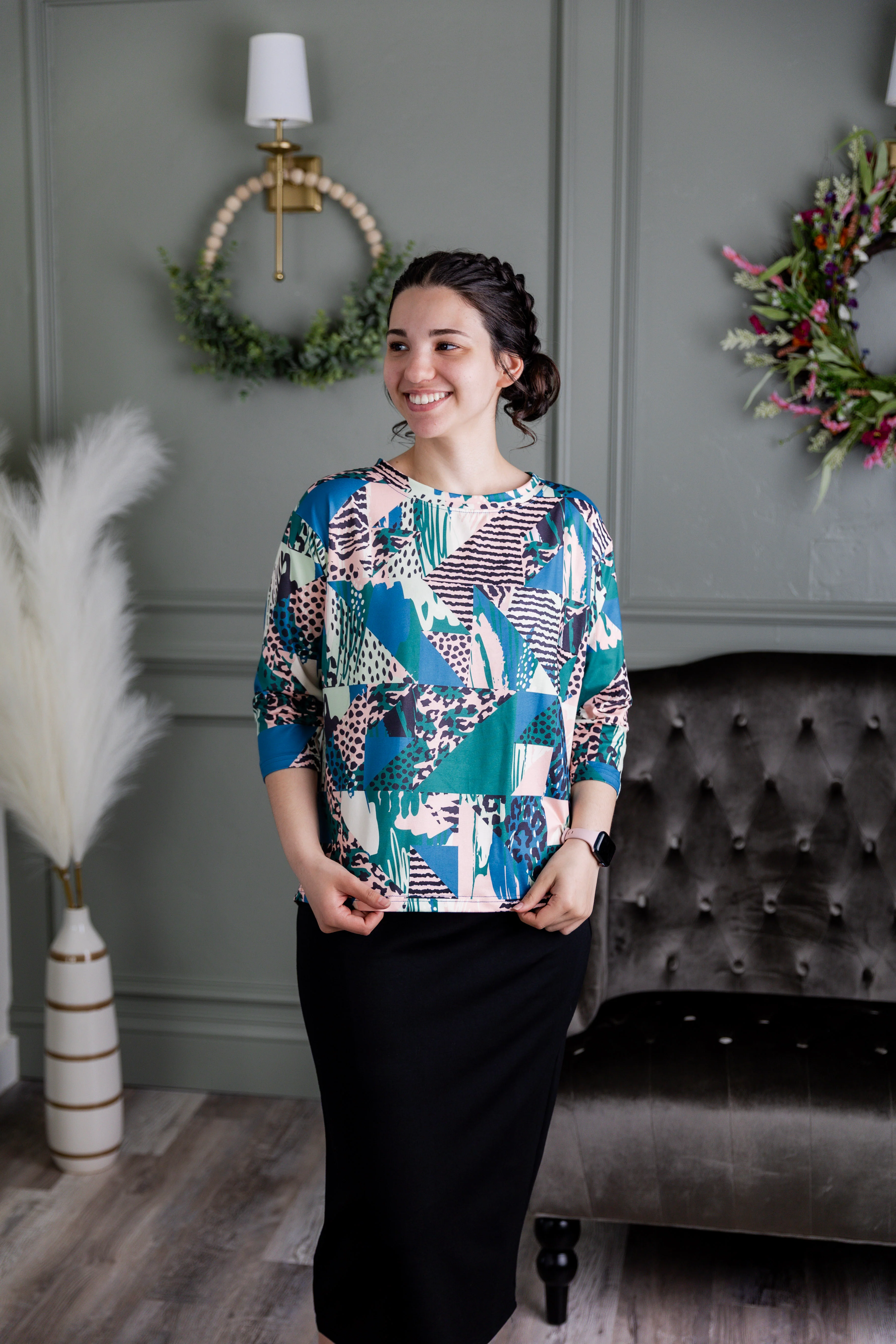 Lucia Top in Neon Boardwalk - Votecaris