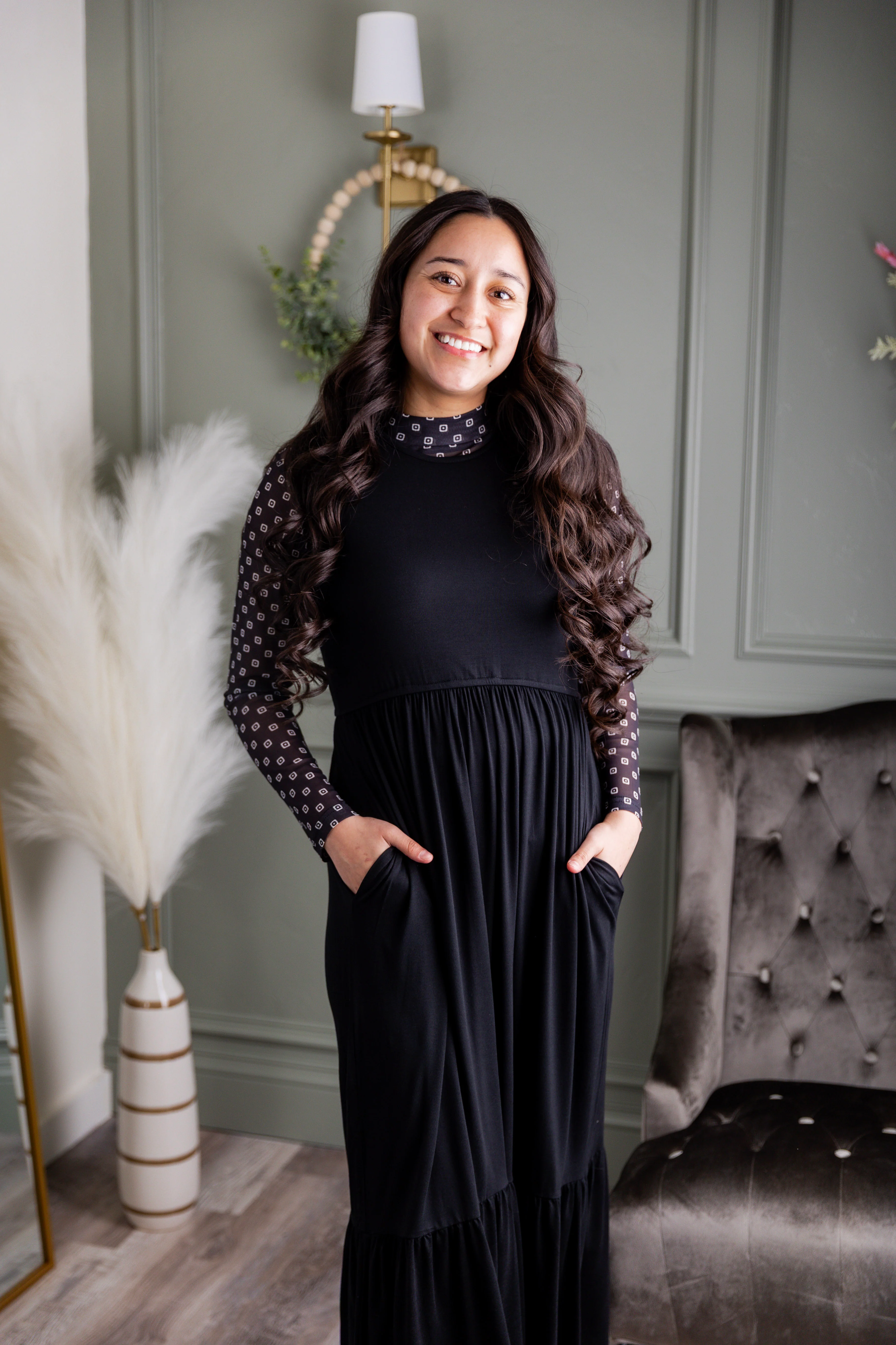 Riley Dress in Black - Votecaris