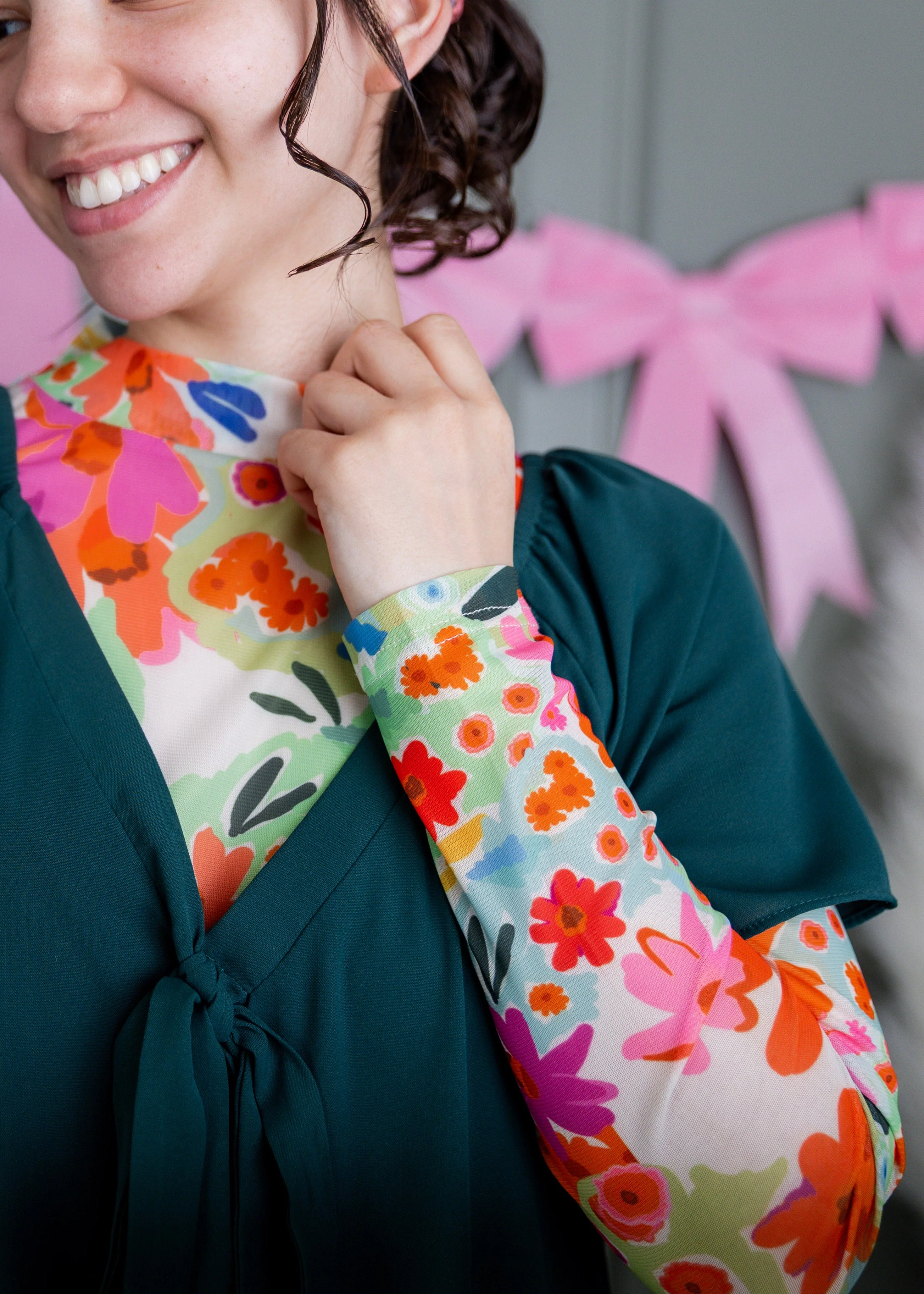 Mesh Tee in Confetti Bloom - Votecaris