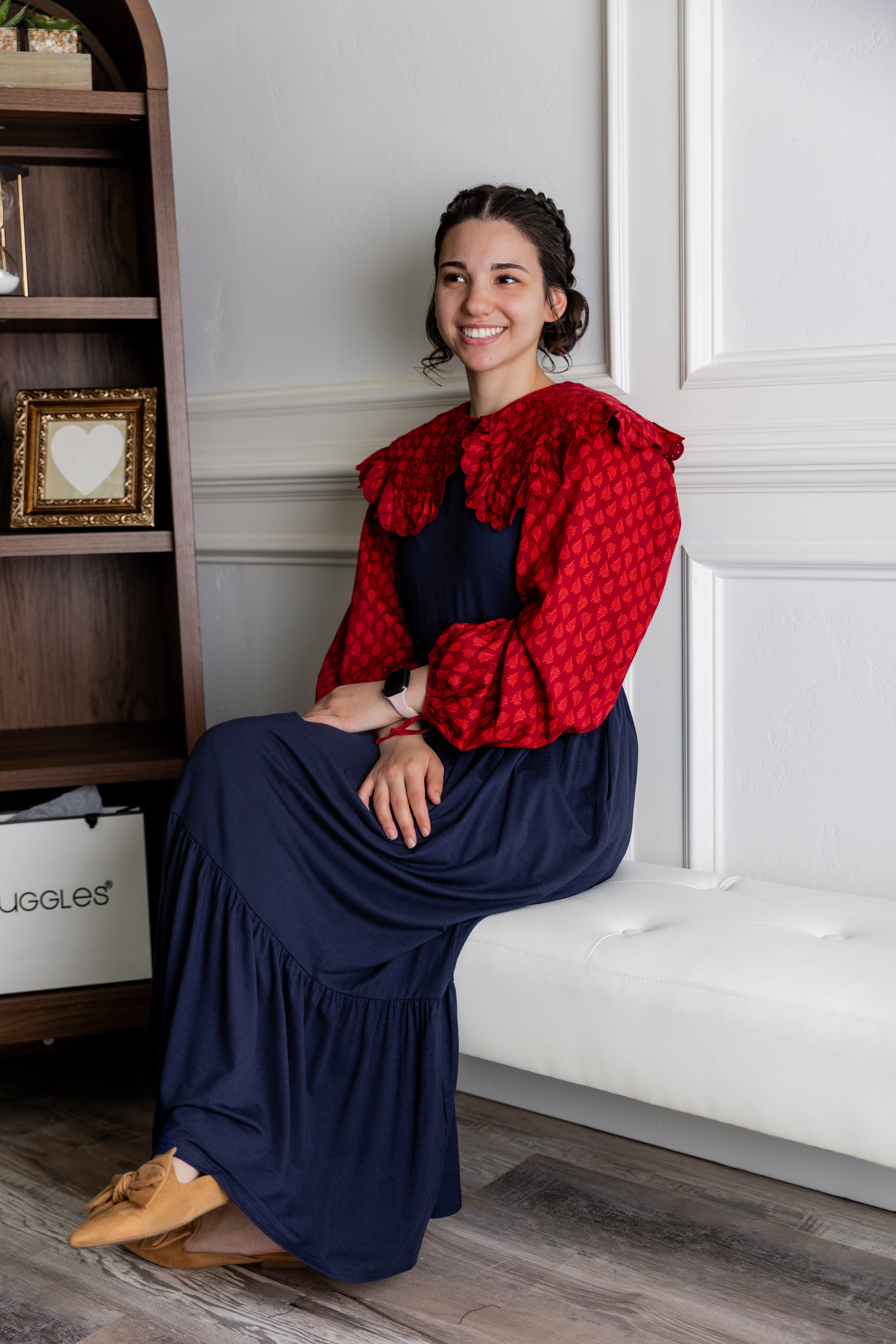 Riley Dress in Navy - Votecaris