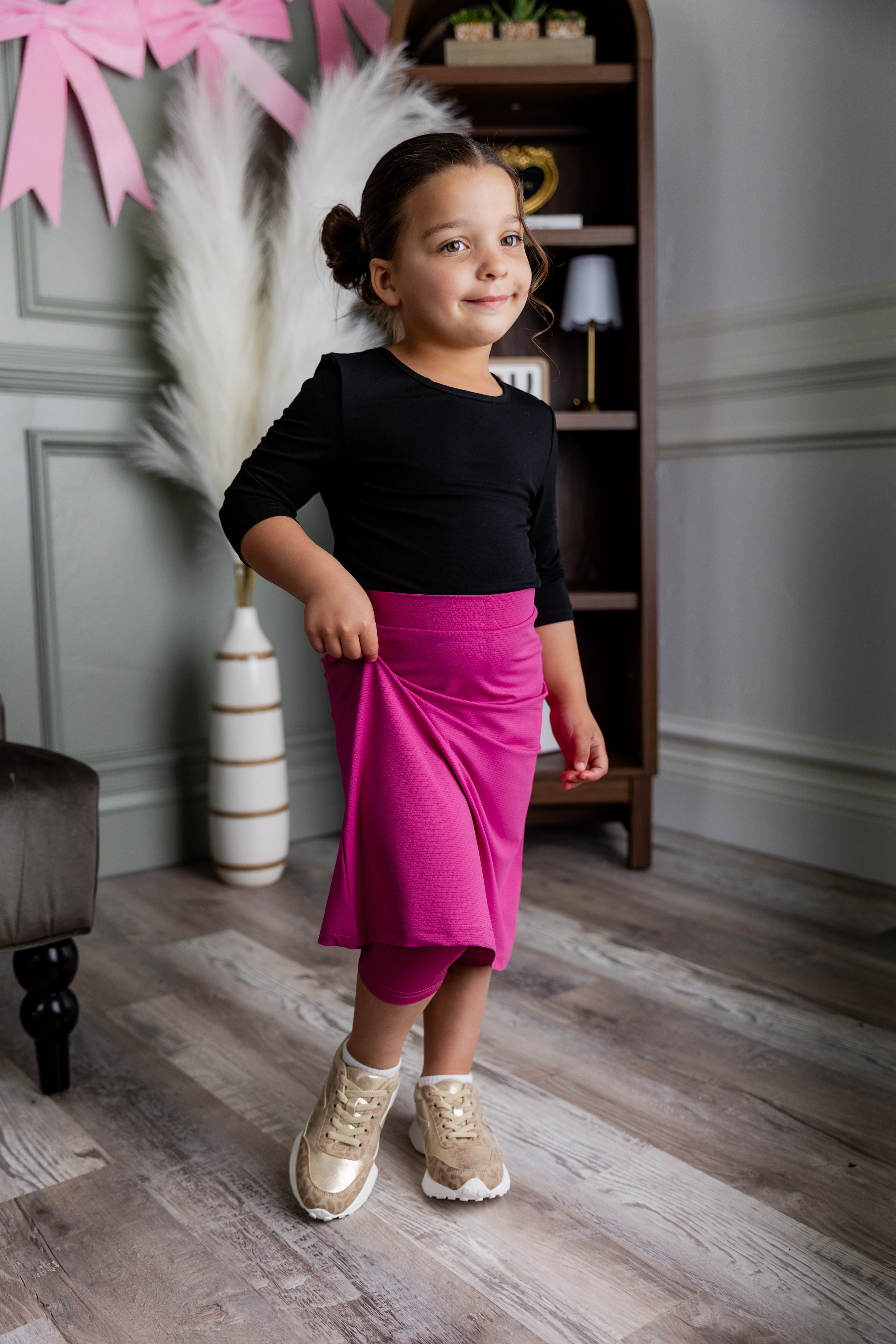 Girls' All-Sport Skirt in Hot Pink - Votecaris