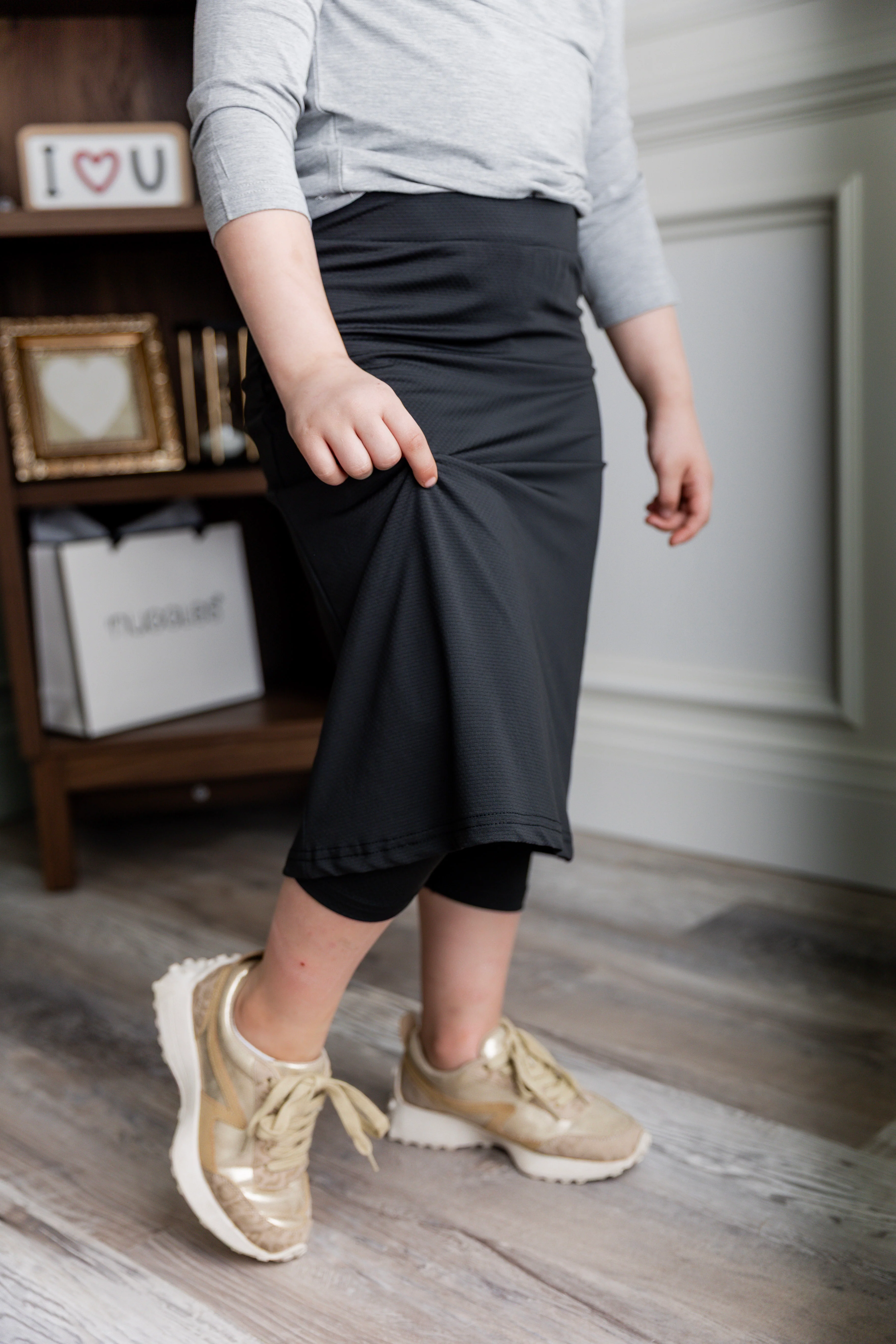 Girls' All-Sport Skirt in Black - Votecaris