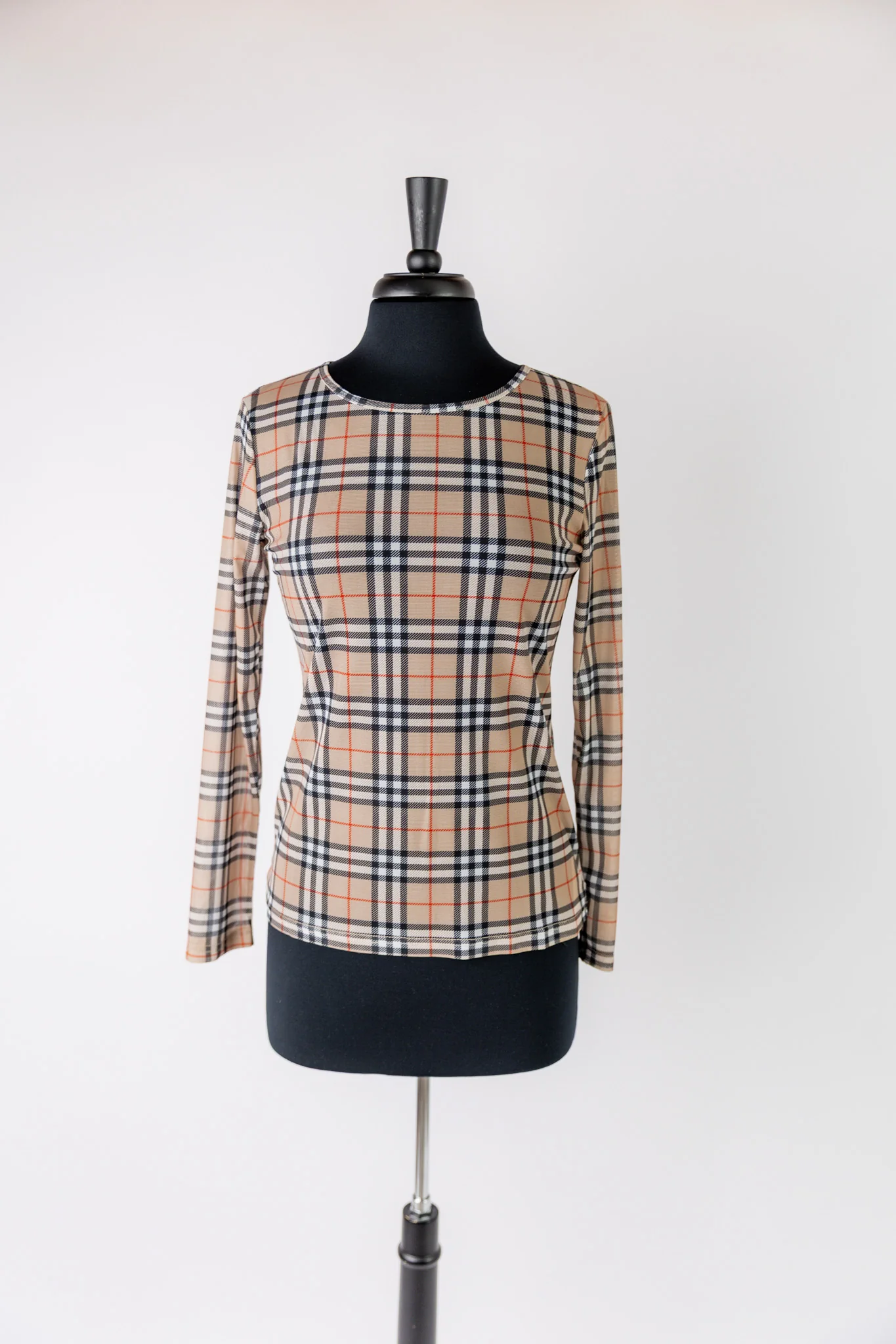 Mesh Tee in Tartan Plaid - Final Sale - Votecaris