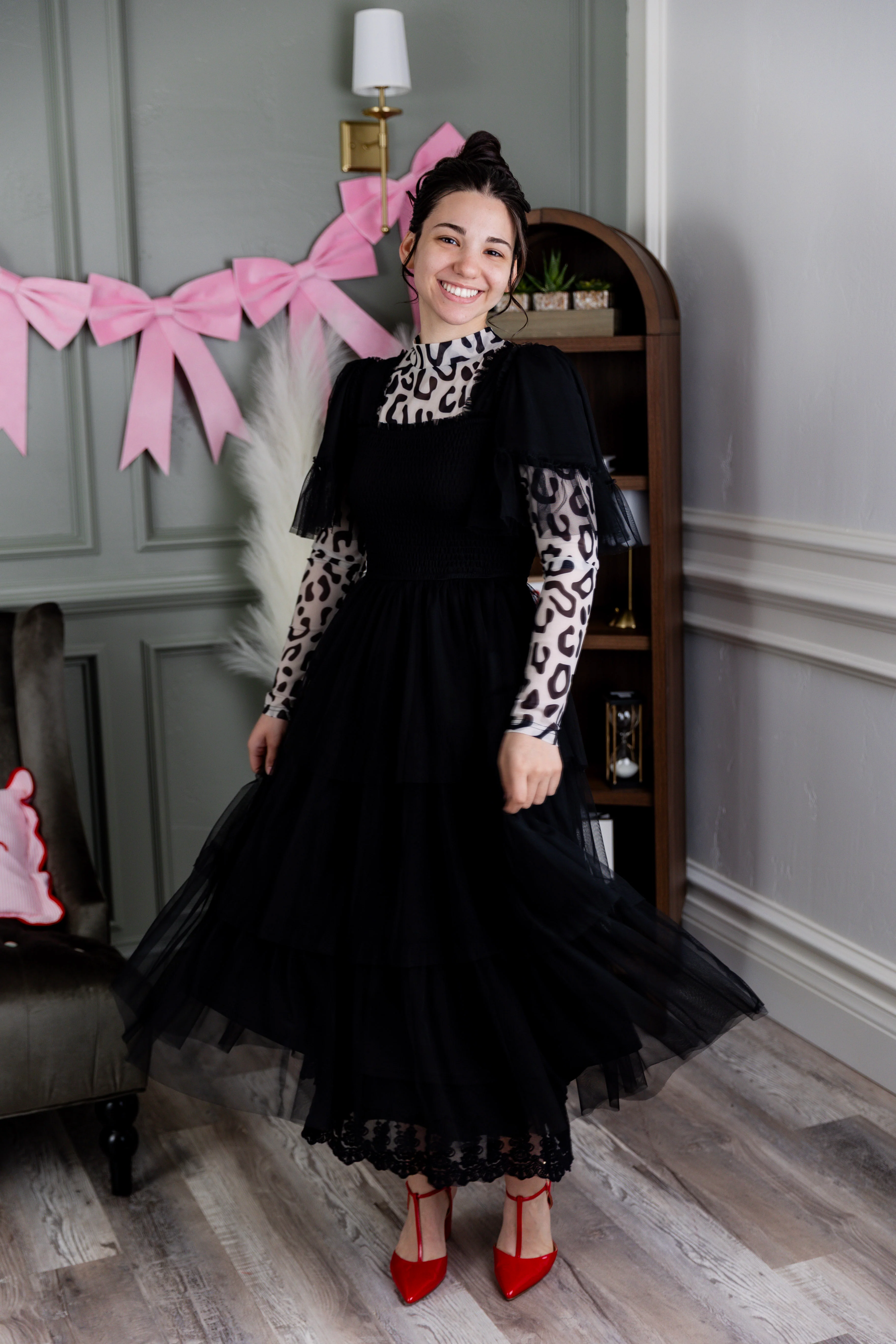 Mesh Tee in Snow Leopard - Votecaris